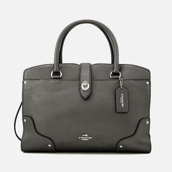 Coach Women's Mercer Satchel 30 - Metallic Graphite