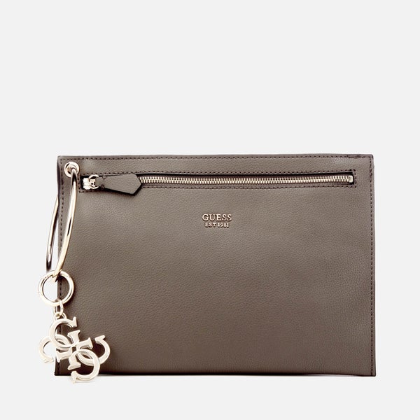 Guess Women's Digital Ring Clutch Bag - Fog