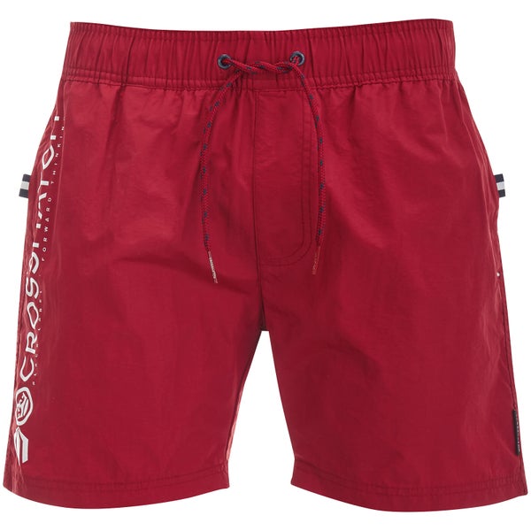 Crosshatch Men's Kavana Swim Shorts - Biking Red