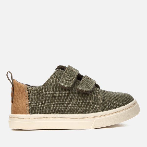 TOMS Toddlers' Lenny Coated Canvas Trainers - Cypress