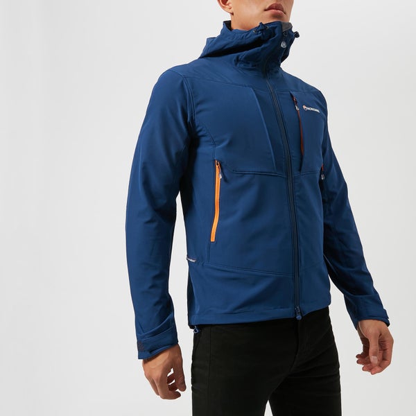 Montane Men's Dyno Stretch Jacket - Antartic Blue/Tangerine