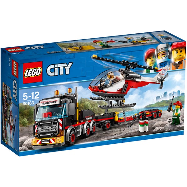 LEGO City Great Vehicles : Le transporteur d'hélicoptère (60183)