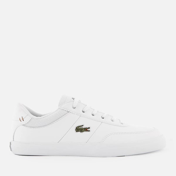 Lacoste Men's Court Master 118 2 Leather Trainers - White/Navy