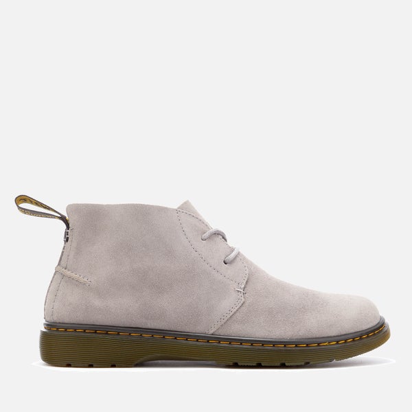 Dr. Martens Men's Ember Bronx Suede Lace Low Boots - Mid Grey