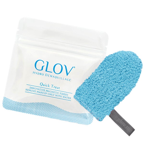 GLOV Quick Treat mini-guanto struccante in microfibra - Bouncy Blue