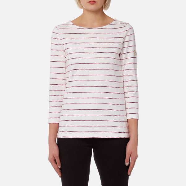 Joules Women's Harbour Jersey Top - Ruby Pink Spot