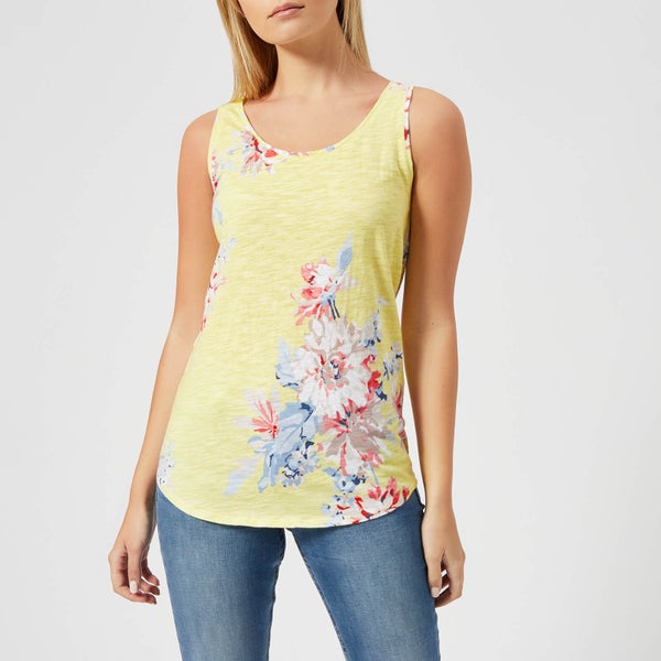 Joules Women's Bo Printed Vest - Lemon Whitstable Floral