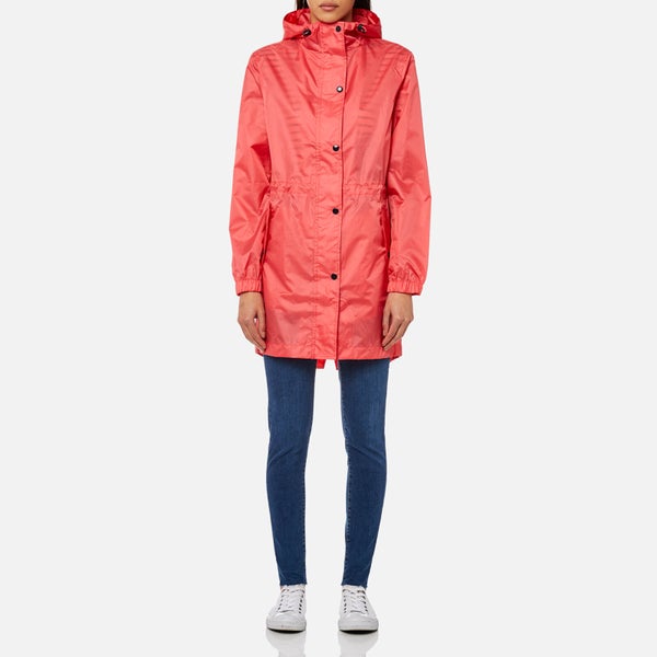 Joules Women's Golightly Plain Waterproof Packaway Jacket - Red Sky