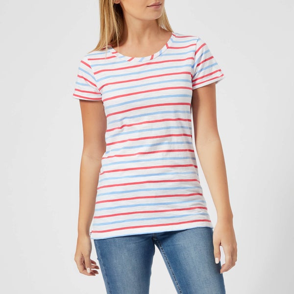 Joules Women's Nessa Stripe Jersey T-Shirt - Blue Red Stripe
