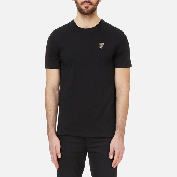 Versace Collection Men's Small Logo T-Shirt - Black/Gold
