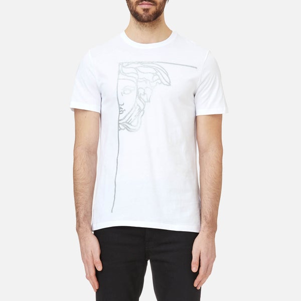 Versace Collection Men's Medusa Logo T-Shirt - Bianco/Stampa
