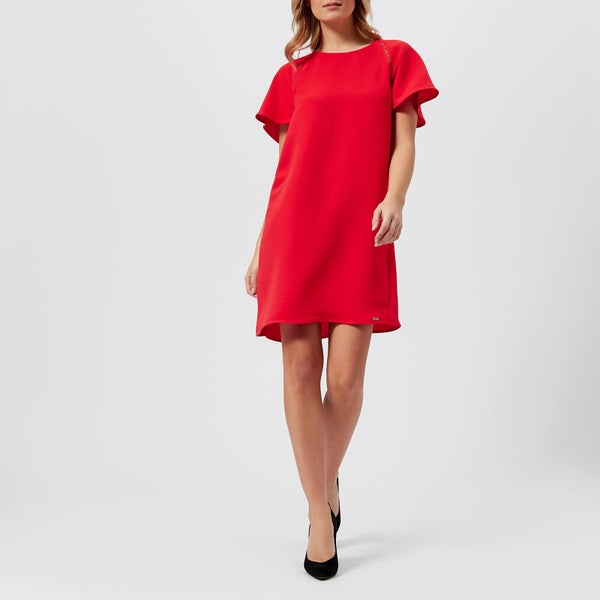 Armani Exchange Women's Crepe Dress - Poppy Red