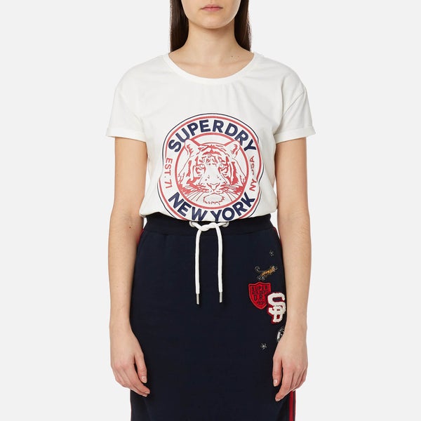 Superdry Women's Jamie Boyfriend T-Shirt - Alumni Cream