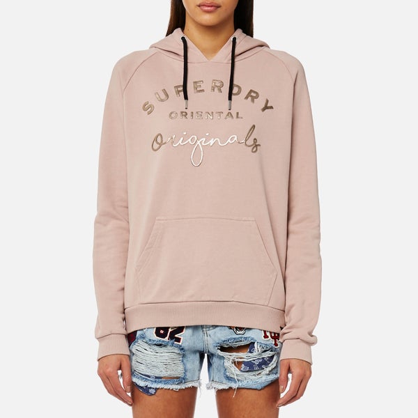 Superdry Women's Astible Graphic Hooded Sweatshirt - Orchid Blush