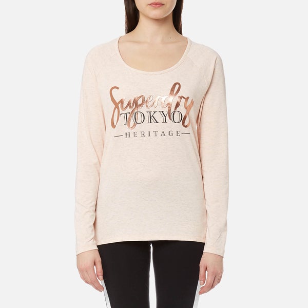 Superdry Women's Lotus Long Sleeve Top - Orchid Blush