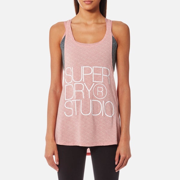 Superdry Women's Sport Studio Drape Vest - Blush
