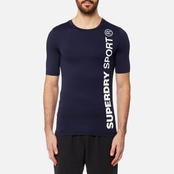 Superdry Men's Sport Athletic Short Sleeve T-Shirt - Rich Navy