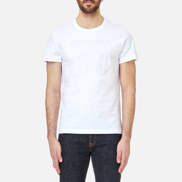 Versace Jeans Men's Script Logo T-Shirt - Bianco