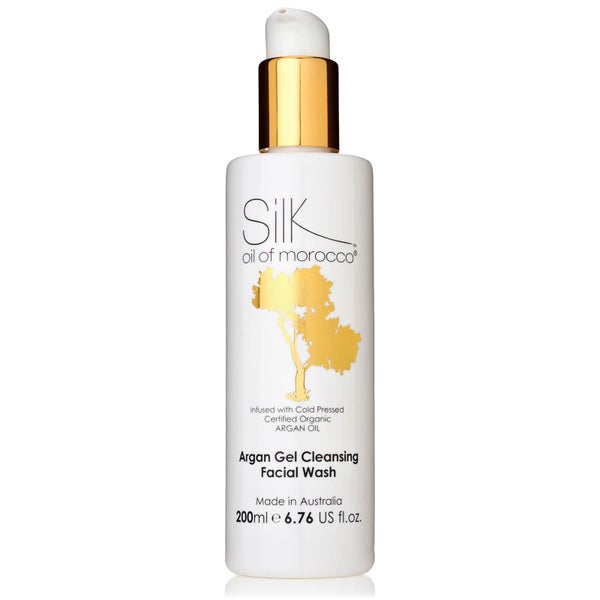 Silk Oil of Morocco Vegan Argan Gel Cleansing Facial Wash 200ml