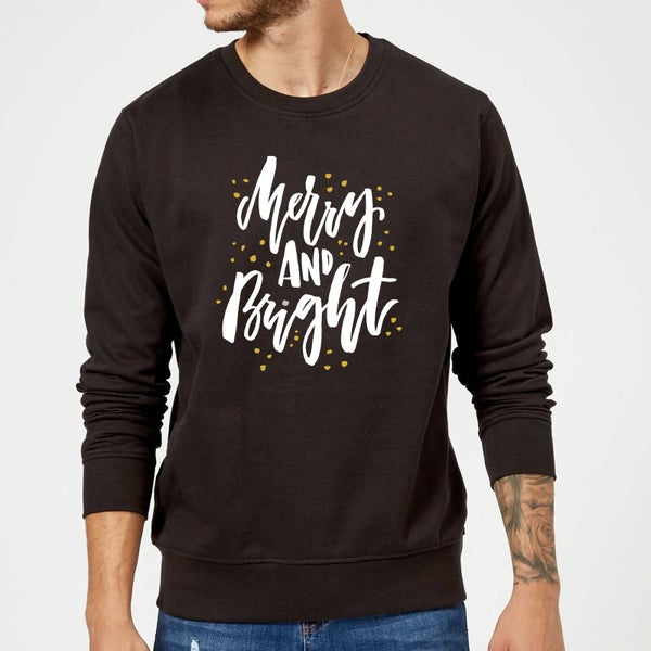 Merry and Bright Sweatshirt - Black