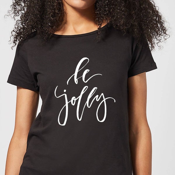 Camiseta Navidad "Be Jolly" - Mujer - Negro