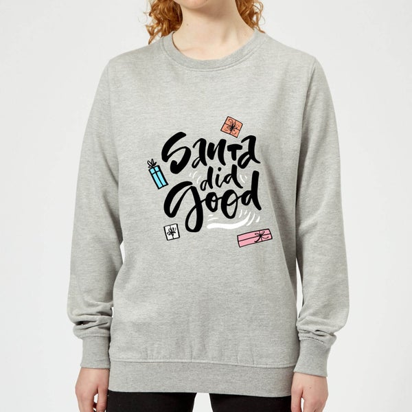 Santa Did Good Frauen Sweatshirt - Grau