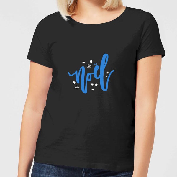 Noel Snowflakes Women's T-Shirt - Black