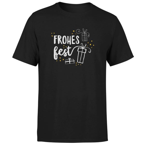Frohes Fest T-Shirt - Schwarz