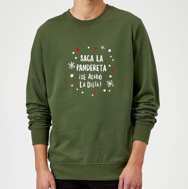 Pull de Noël Homme Saca La Pandereta - Vert