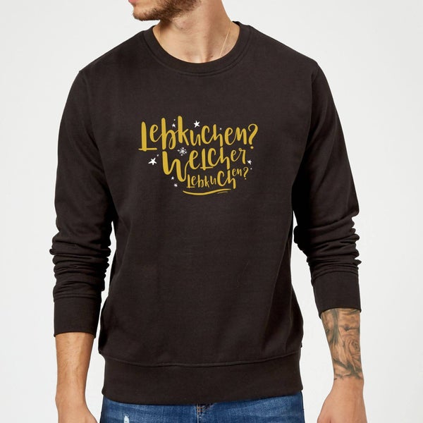 Lebkuchen Sweatshirt - Schwarz