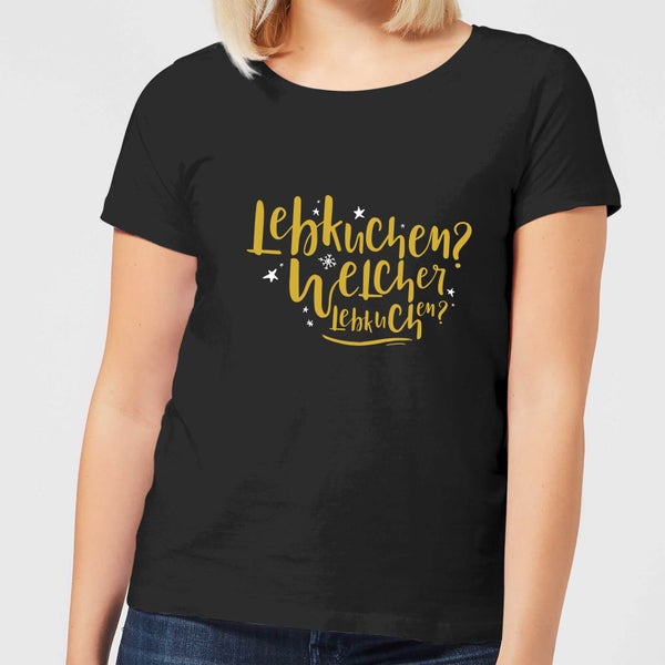 Camiseta Navidad "Lebkiuchen" - Mujer - Negro