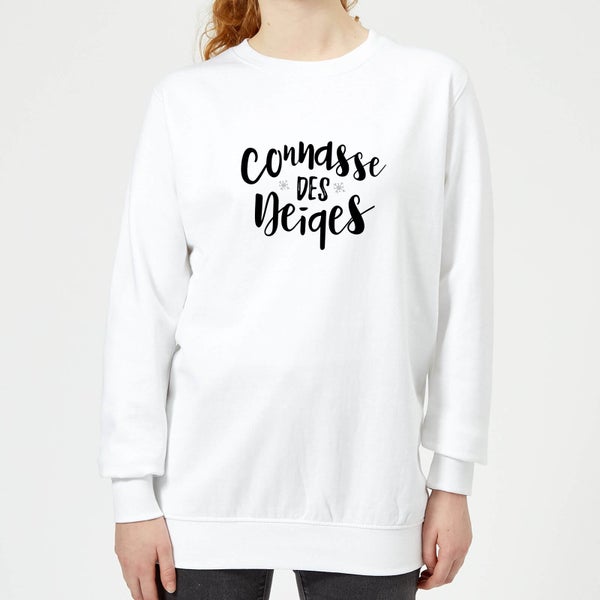 Connasse Des Neiges Frauen Sweatshirt - Weiß