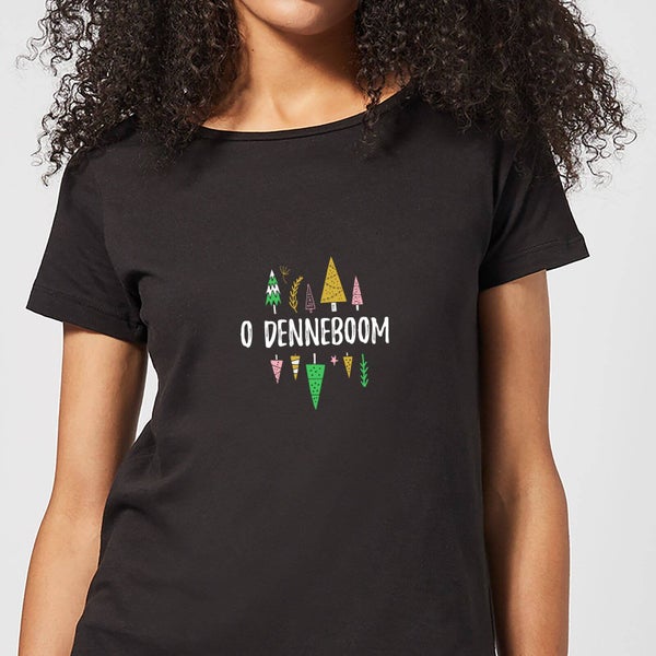 Camiseta Navidad "O Denneboom" - Mujer - Negro