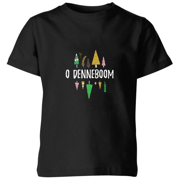 O Denneboom Kinder T-Shirt - Zwart