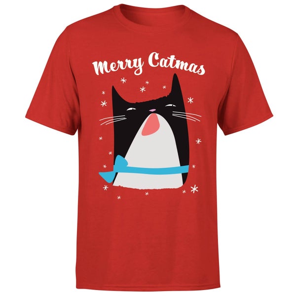 Merry Catmas T-Shirt - Red