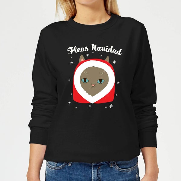 Fleas Navidad Frauen Sweatshirt - Schwarz