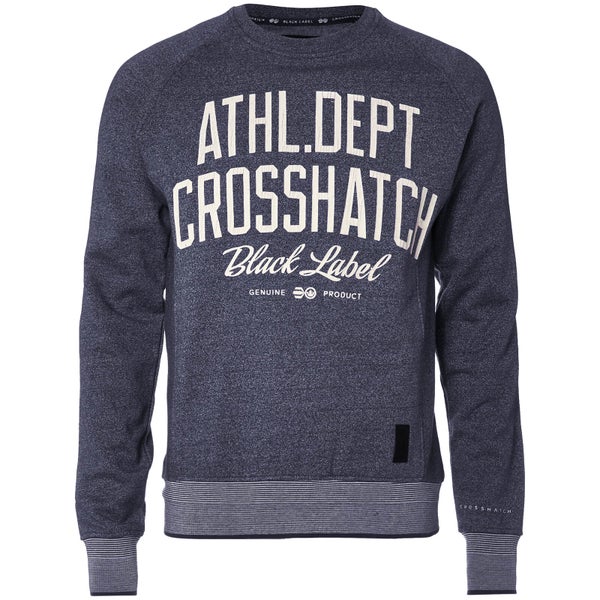 Crosshatch Men's Truman Sweatshirt - Mood Indigo Marl