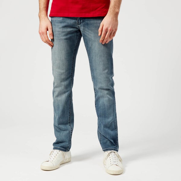 Armani Exchange Men's 5 Pocket Denim Jeans - Pale Denim Indaco