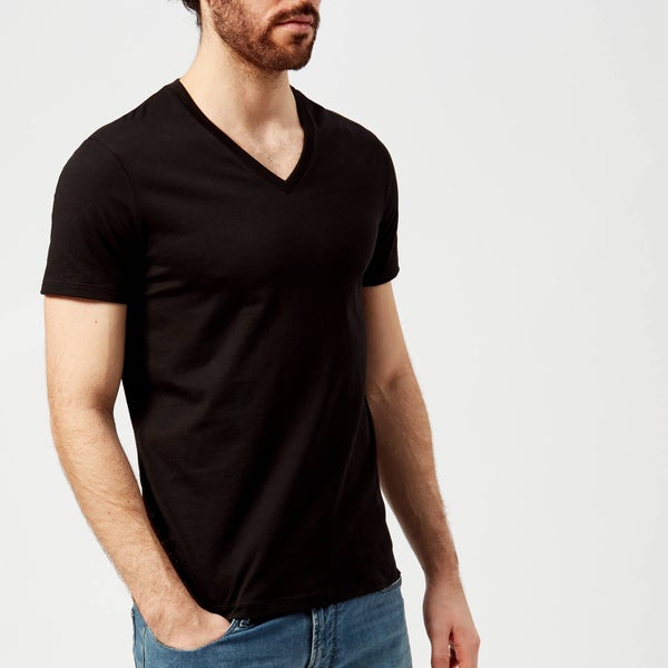Armani Exchange Men's V-Neck T-Shirt - Black