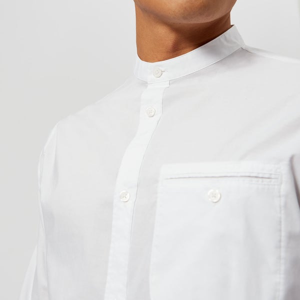 Armani Exchange Men's Grandad Collar Shirt - White