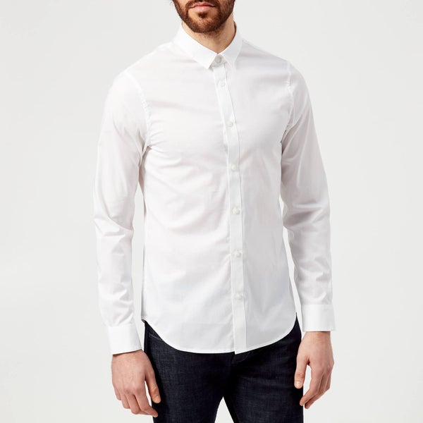 Armani Exchange Men's Long Sleeve Shirt - White