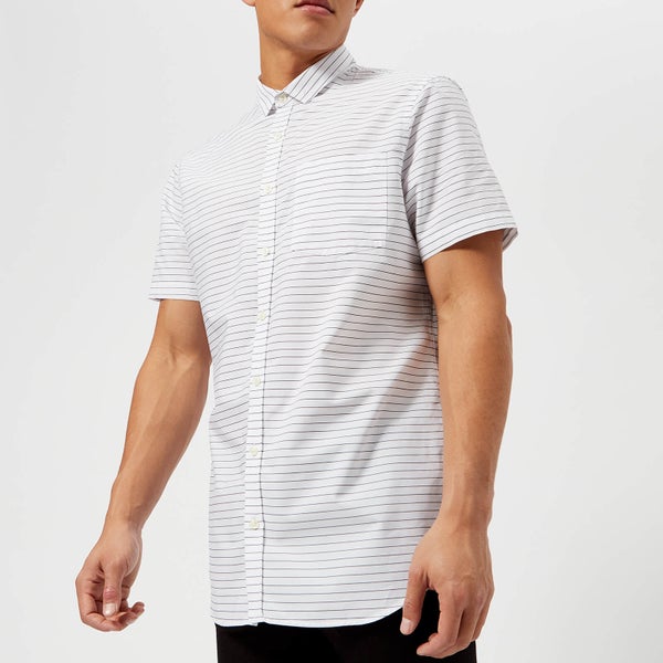 Armani Exchange Men's Short Sleeve Shirt - White/Black