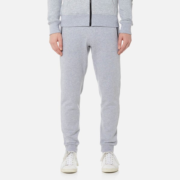 Michael Kors Men's Fleece Logo Nylon Trim Cuffed Sweatpants - Heather Grey