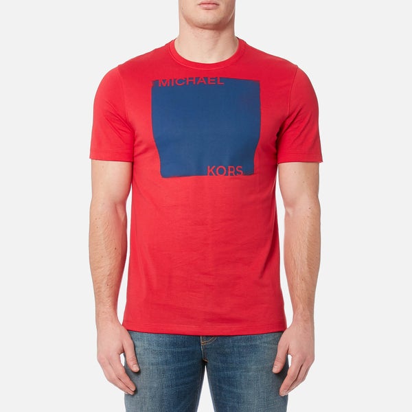 Michael Kors Men's Colourfield Square Logo T-Shirt - Flame