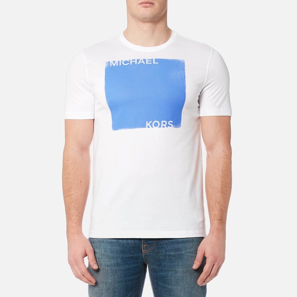 Michael Kors Men's Colourfield Square Logo T-Shirt - White