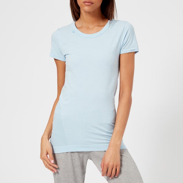 M-Life Women's Seamless Short Sleeve T-Shirt - Powder Blue Marl
