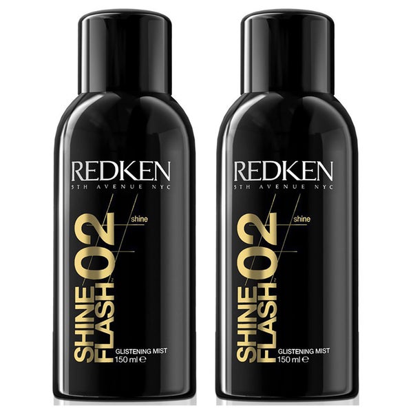 Redken Shine Flash 02 Duo mgiełka nadająca włosom blasku - zestaw 2 sztuk (2 x 150 ml)