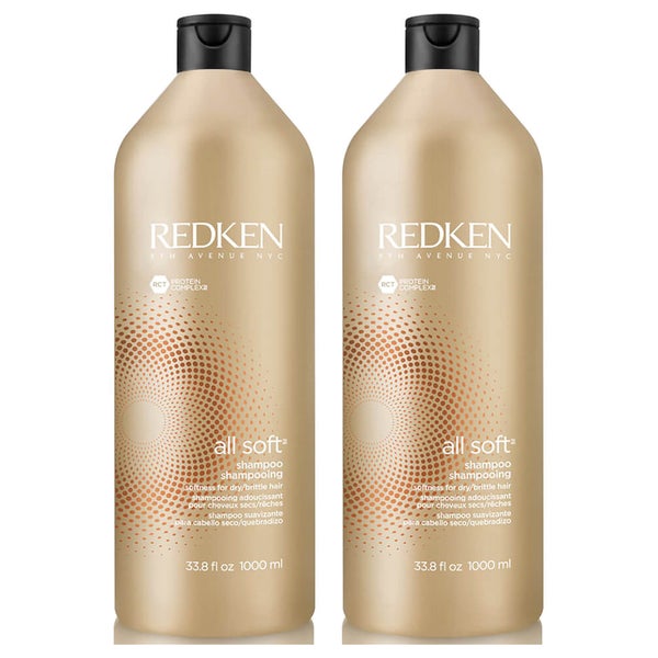 Redken All Soft Shampoo Duo (2 x 1000ml)