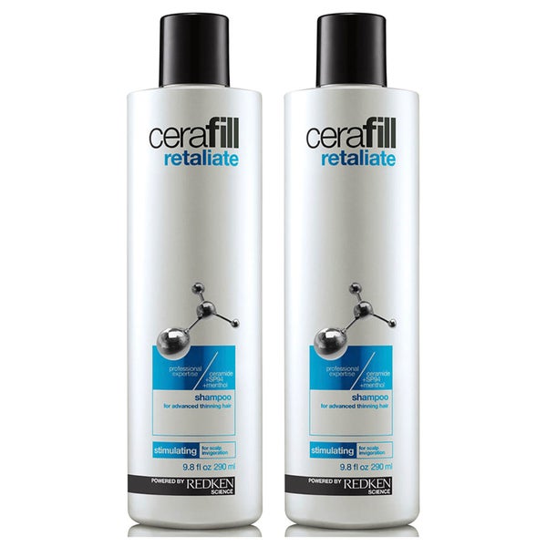 Shampooing Cerafill Retaliate Redken Duo (2 x 290 ml)