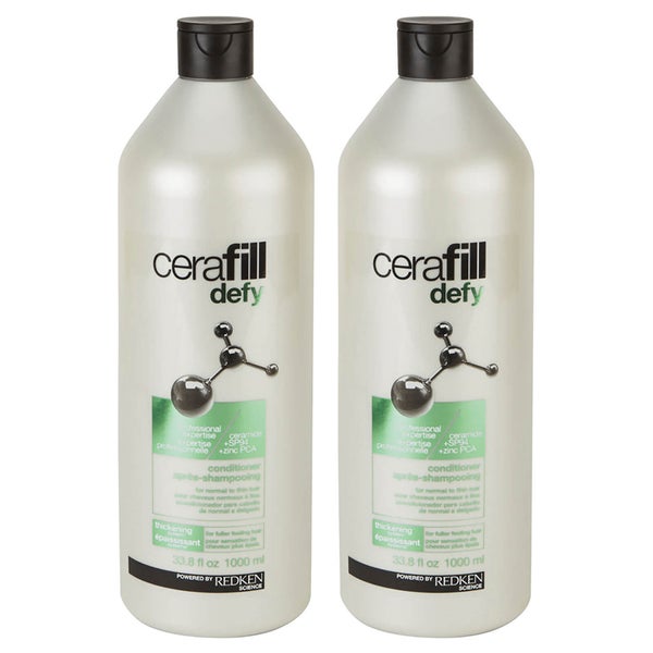 Après-Shampooing Cerafill Defy Redken Duo (2 x 1000 ml)